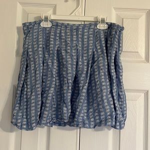 Urban Outfitters blue butterfly skirt size large
